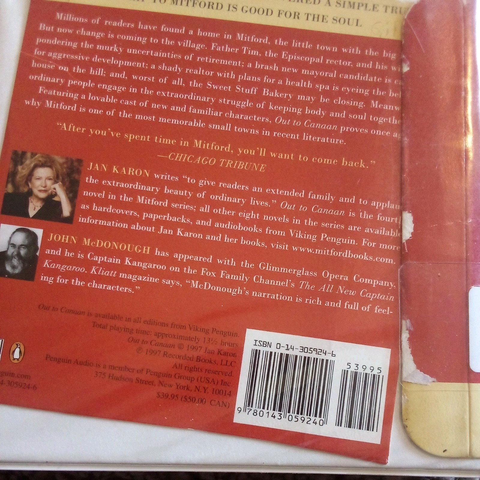 Out to Canaan (The Mitford Years, Book 4) – Audio CD By Karon, Jan – GOOD