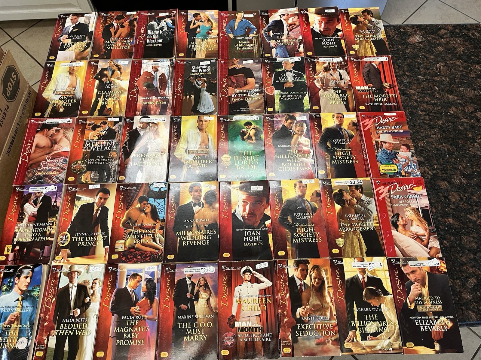 20 Random Silhouette Desire Edition Paperbacks Lot Books Steamy Romances