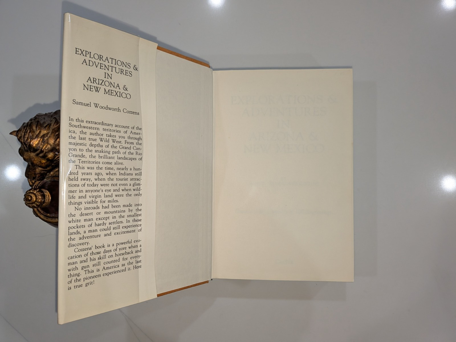 Explorations & Adventures in Arizona & New Mexico – Cozzens | 1988 | HC, Castle