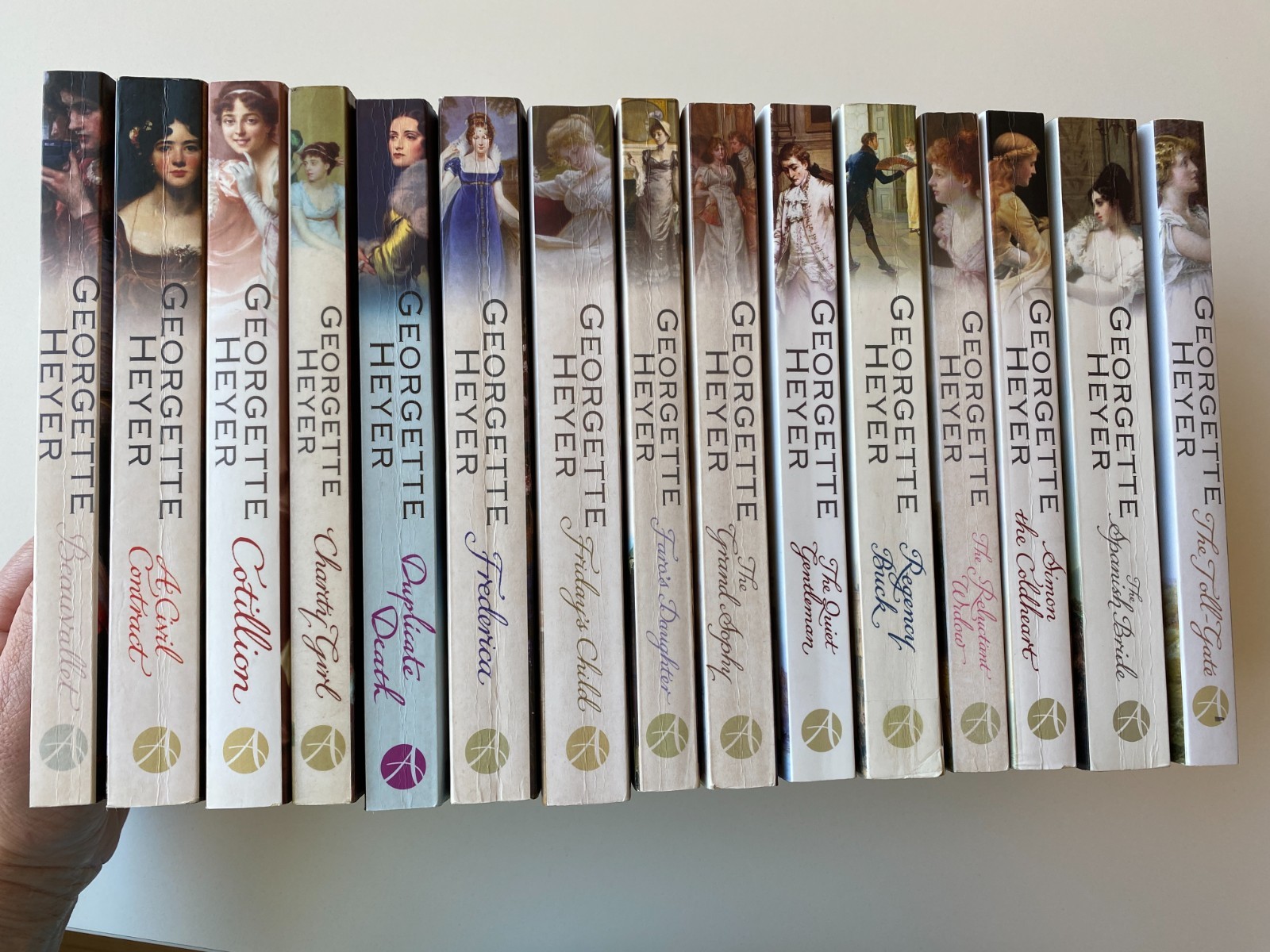 GEORGETTE HEYER UNIFORM LOT 15~Arrow~Spanish Bride~Regency Buck~Cotillion~Widow~