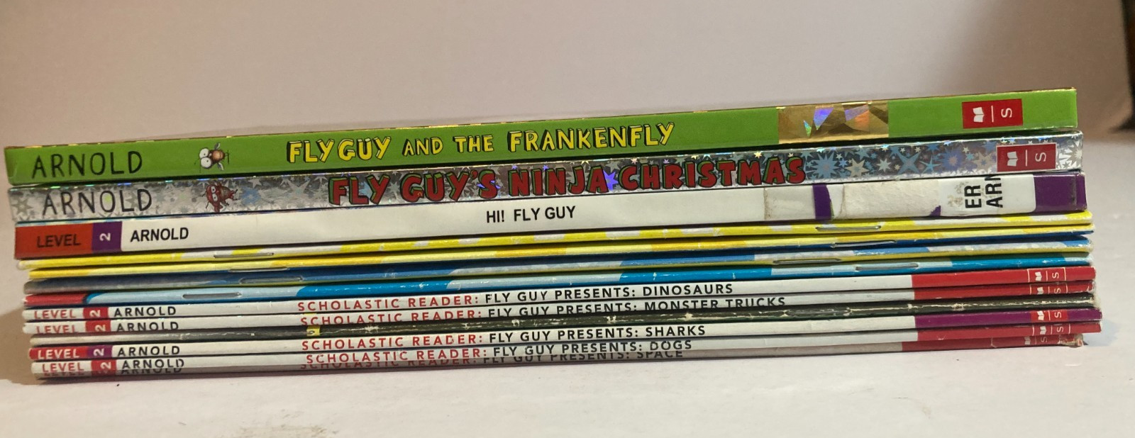 Lot FLY GUY Frankenfly TEDD ARNOLD Christmas RIDE Presents DOGS Snakes Lot of 13