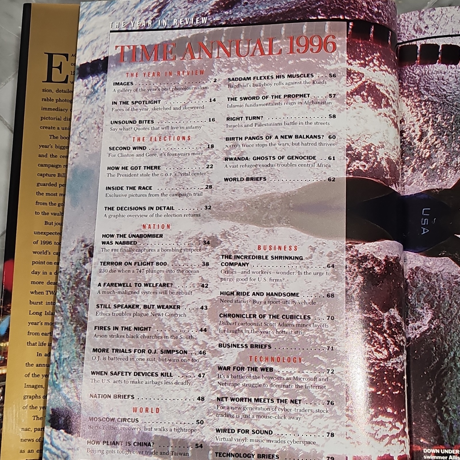 TIME Annual 1996 Year in Review Magazine by The Editors of TIME
