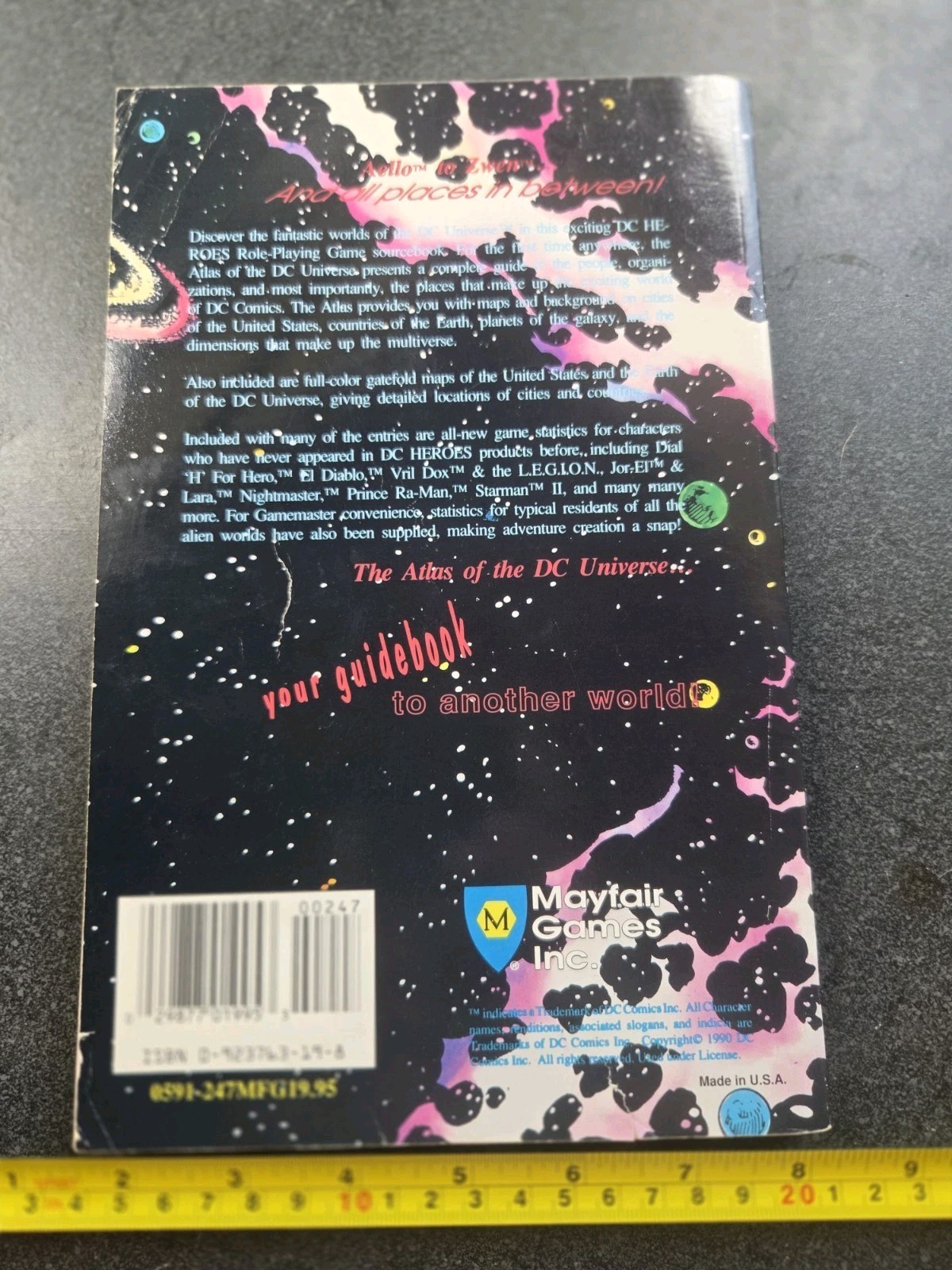 Mayfair Games RPG DC Heroes The Atlas of the DC Universe TPB 1990 by Kupperberg