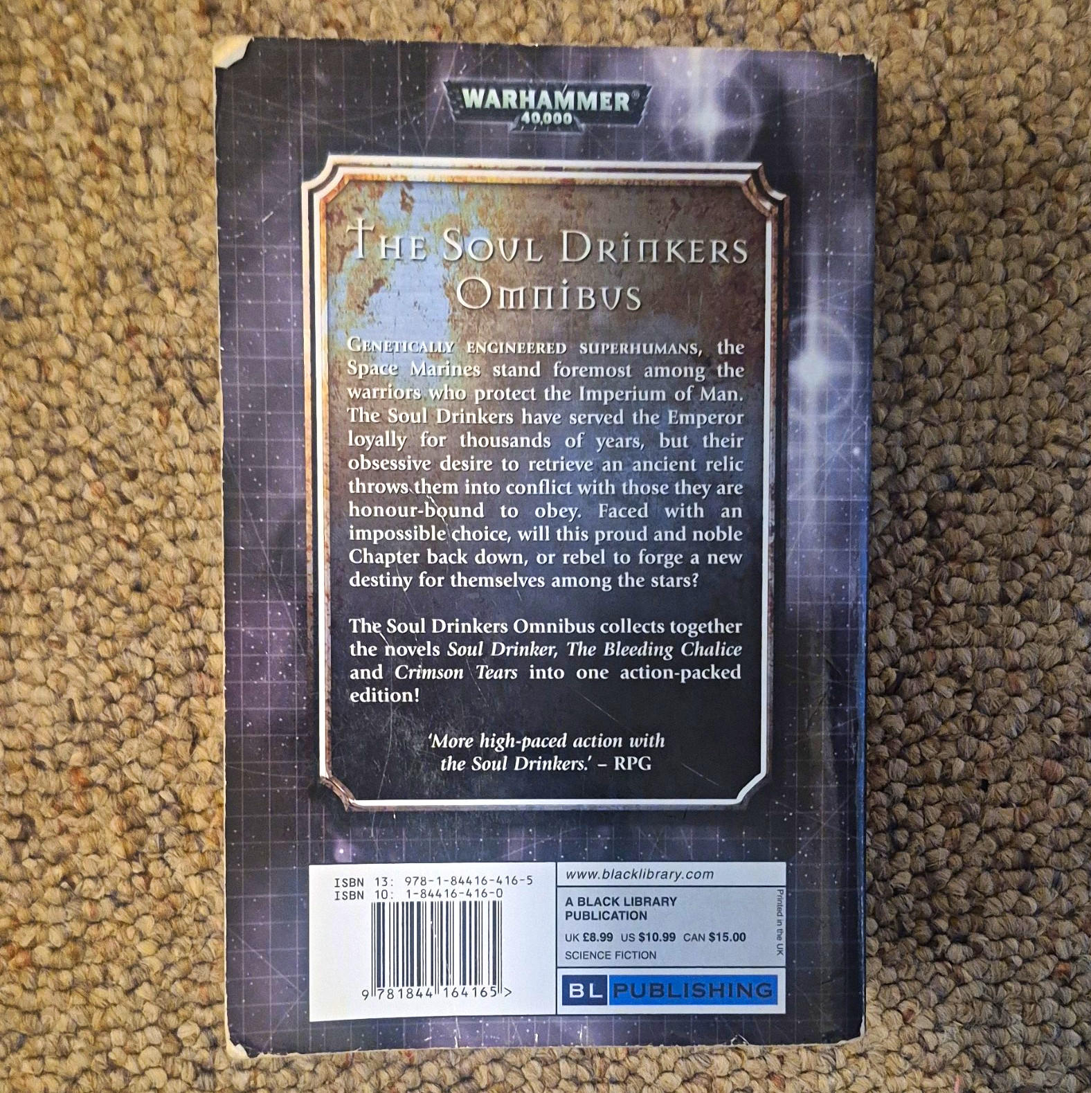 Black Library Warhammer 40K Soul Drinkers Omnibus Ben Counter EN