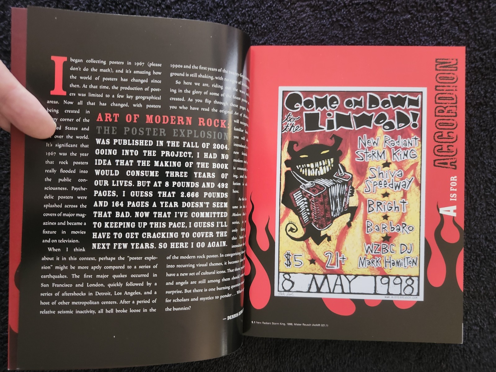 Art of Modern Rock Mini #1 A-Z Dennis King 2007 Chronicle PB Color Posters