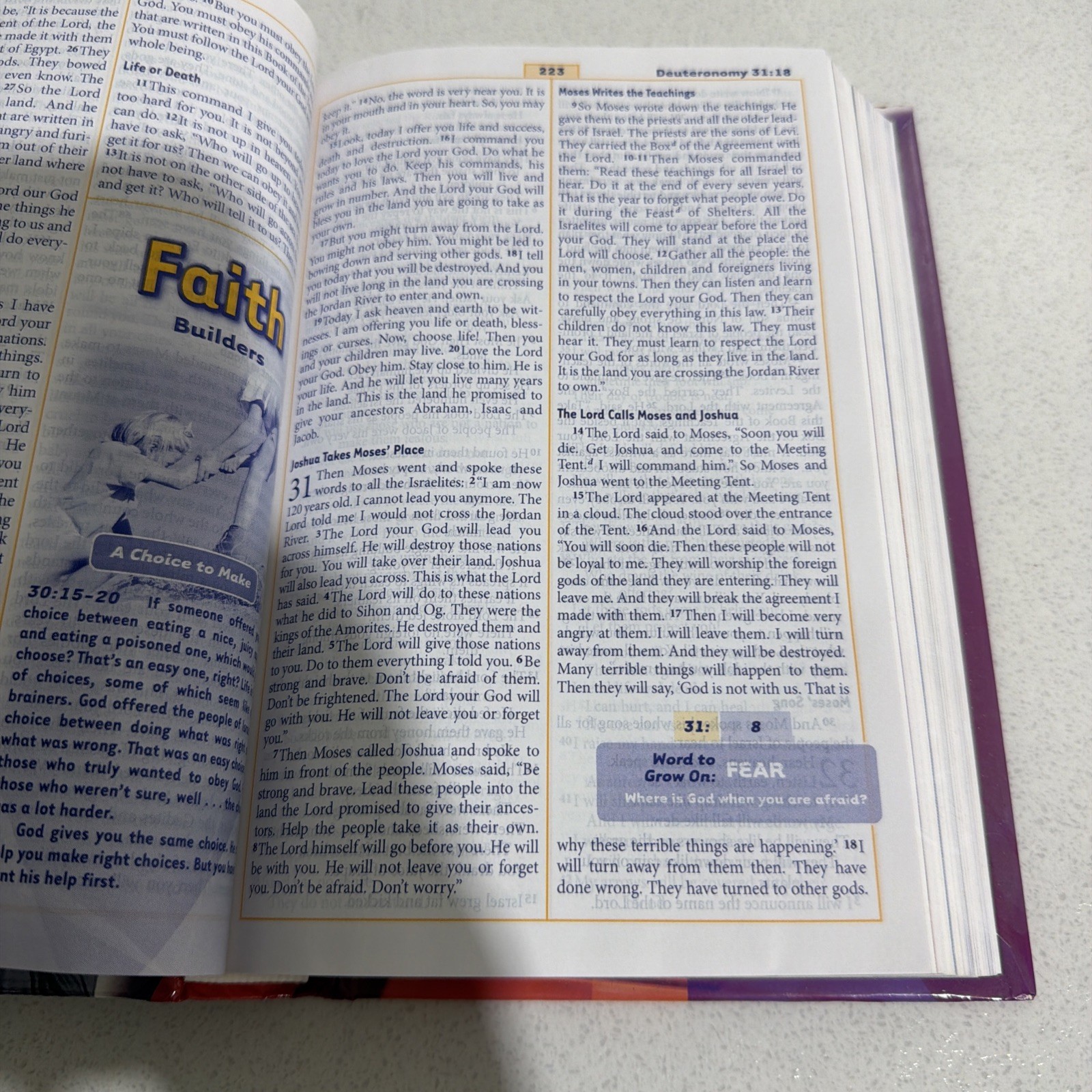 A Faith To Grow On Bible, International Children’s Bible by John MacArthur’s