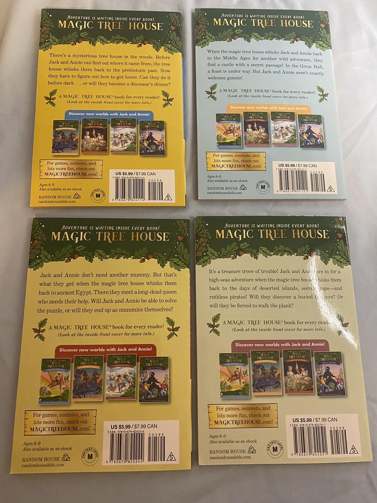 Magic Tree House Chapter Books 1-4 Boxed Set Paperback Mary Pope Osborne