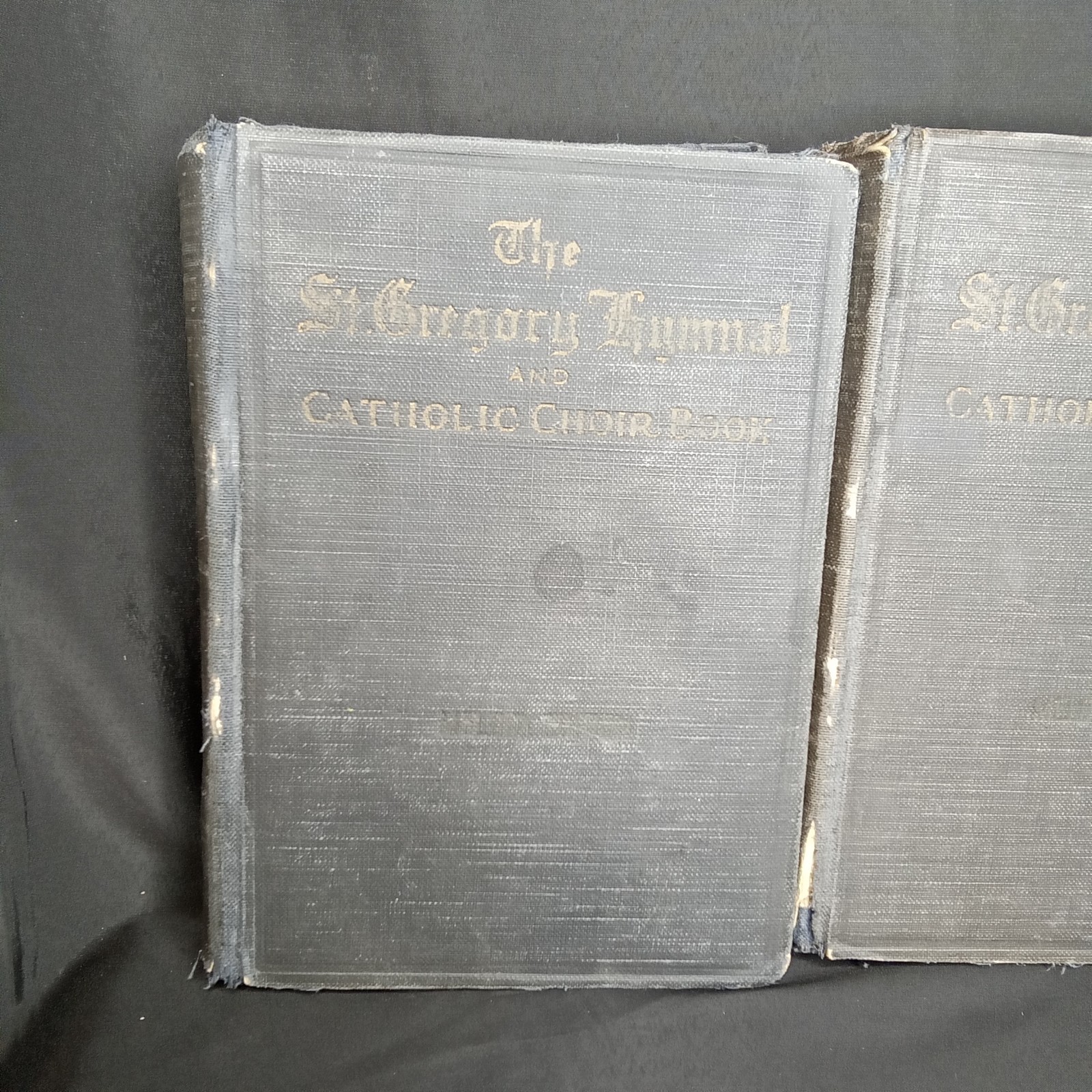 Antique St Gregory Hymnal & Catholic Choir Book Set Of 2 Nicola A Montani 1920