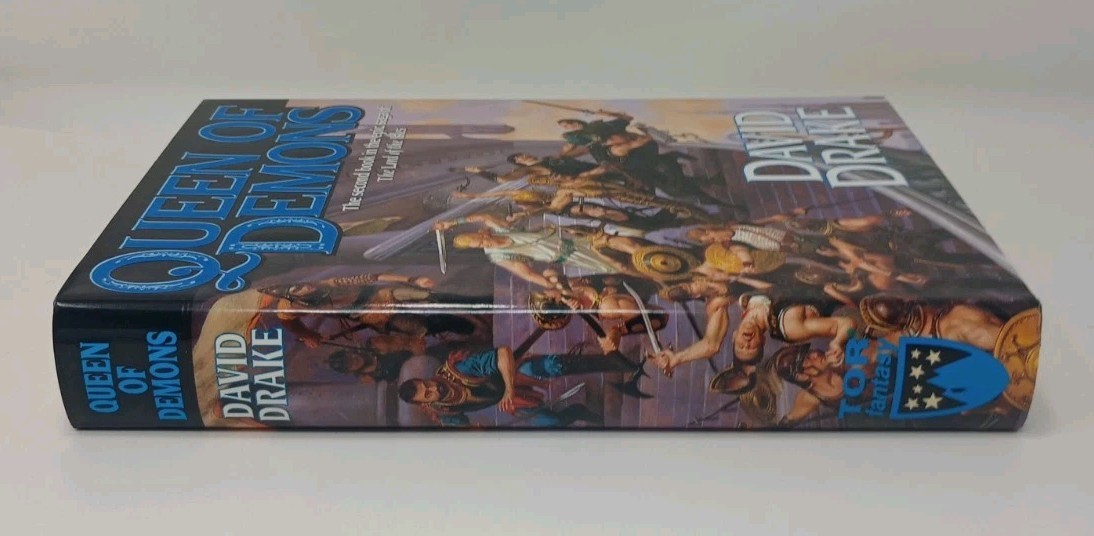Queen of Demons by David Drake, 1998, Hardcover DJ 1st edition, 1st Printing.🔥