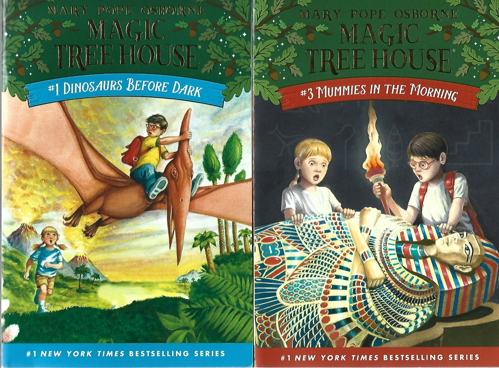 Dinosaurs Before Dark #1/Mummies in the Morning #3 by Mary Pope Osborne