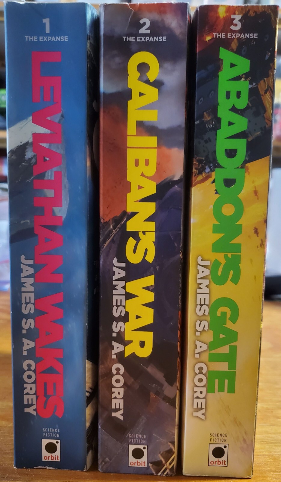 First 3 Volumes of the “Expanse” book series, Vol 1 signed