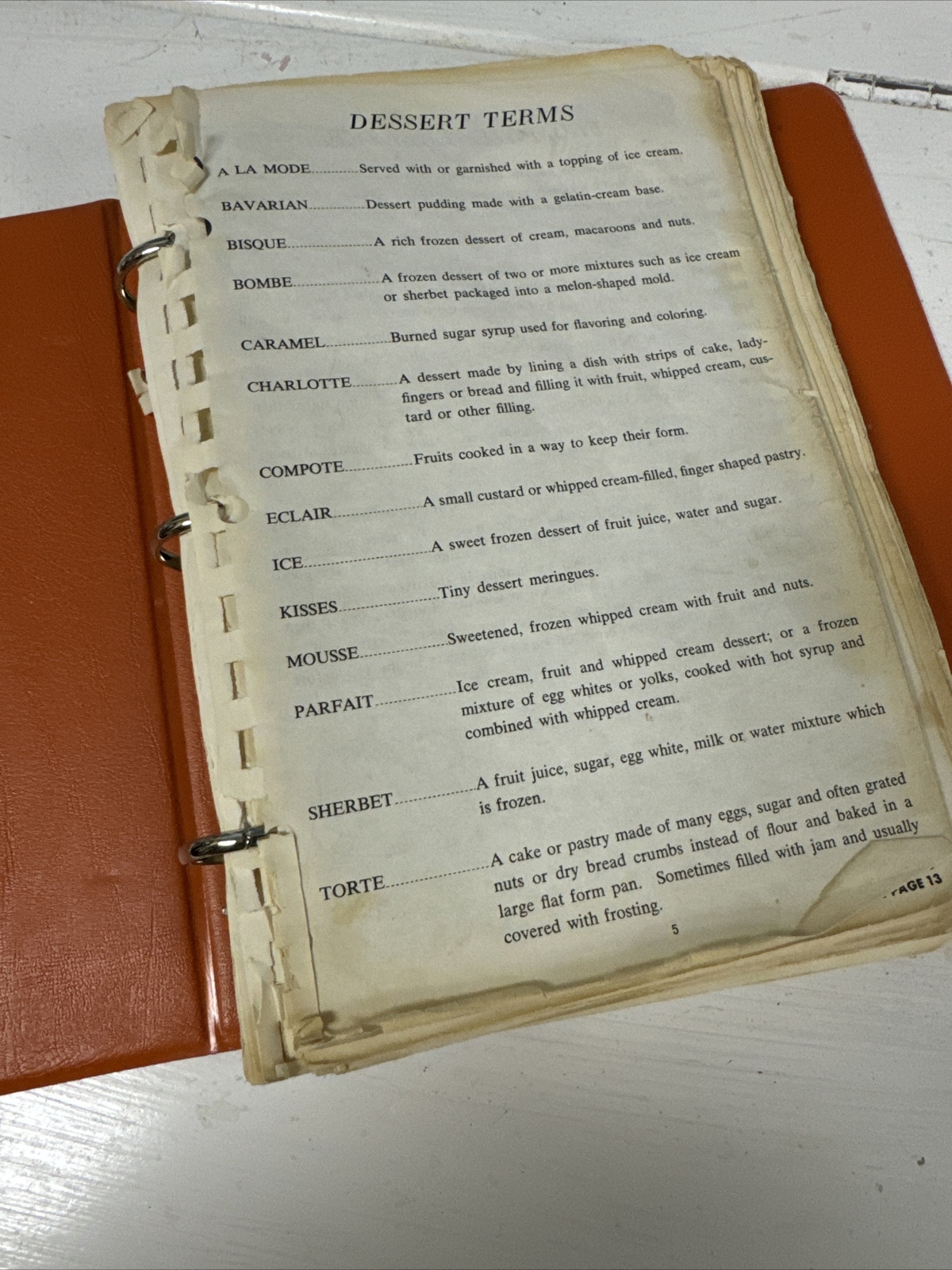 Vintage 60’s 70’s Dessert Cookbook Recipes Compilation From Various Contributors