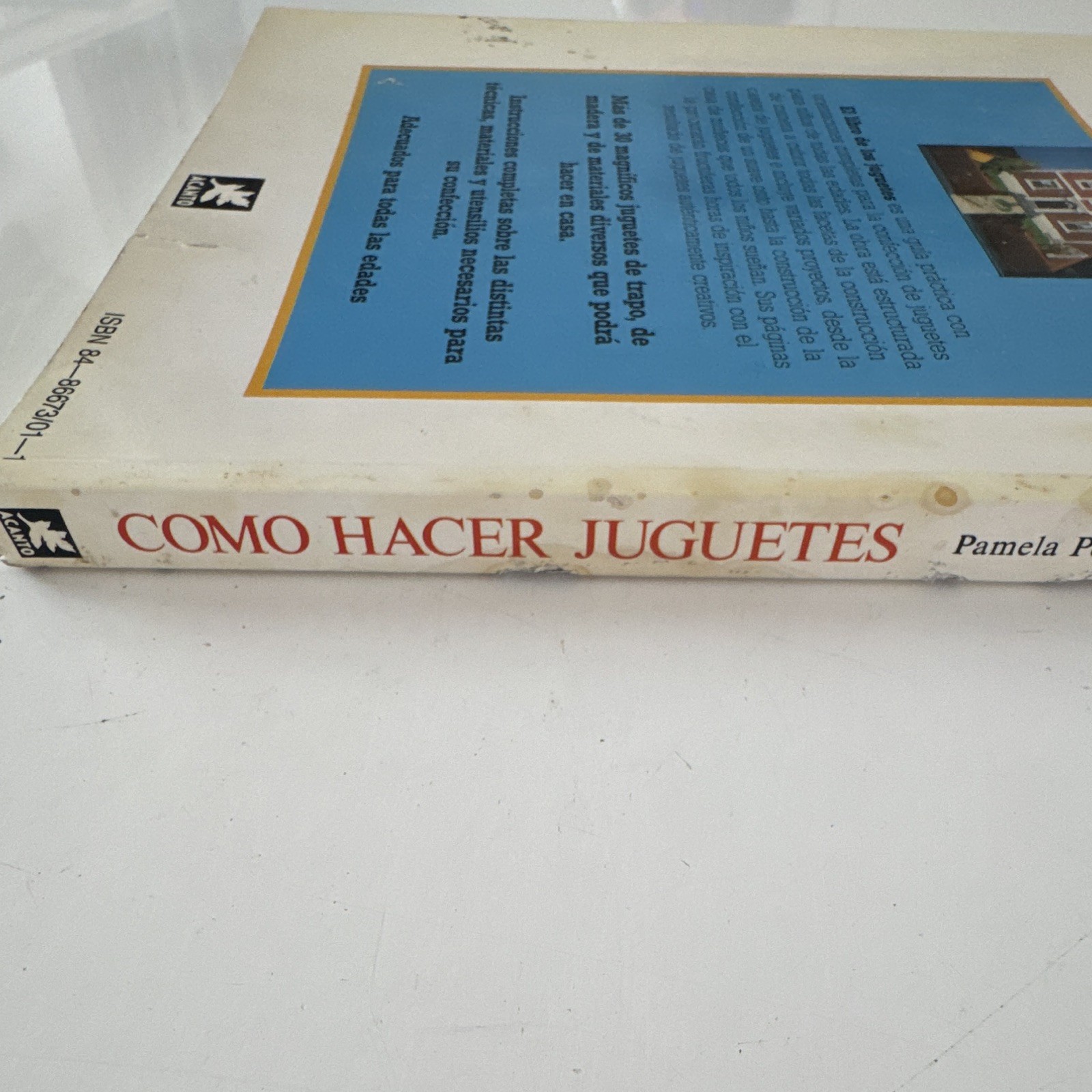 Acanto Cómo Hacer Juguetes Pamela Peake Guía familiar PB 1981 Spanish Illus
