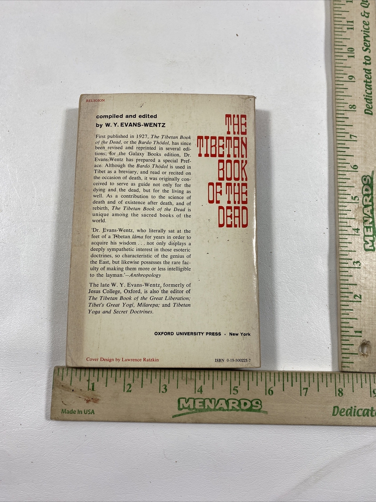 The Tibetan Book of the Dead – W.Y. Evans-Wentz (Paperback, 1960)