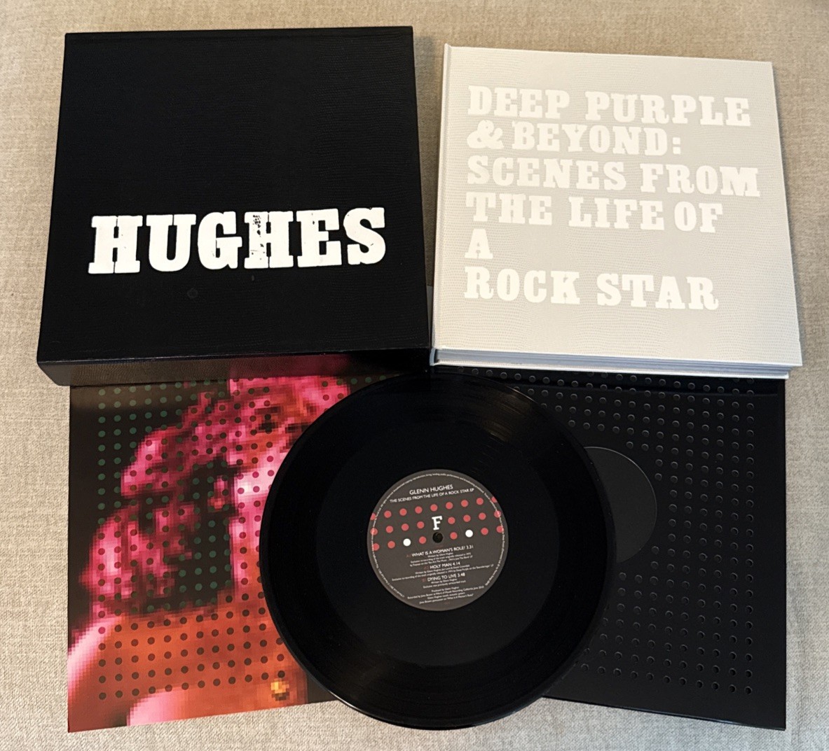 GLENN HUGHES: Deep Purple and Beyond Signed 109/500 With 10” Vinyl Record RARE!