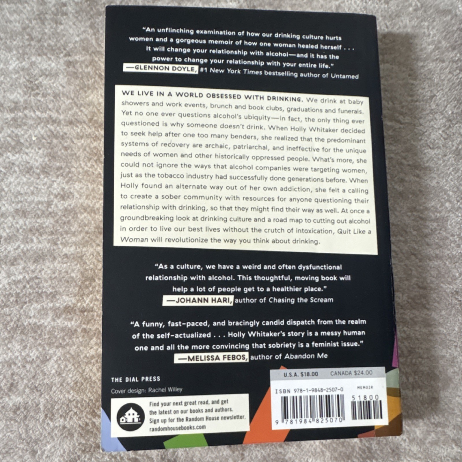 Quit Like a Woman by Holly Whitaker, Trade Paperback, The Dial Press, Self-Help