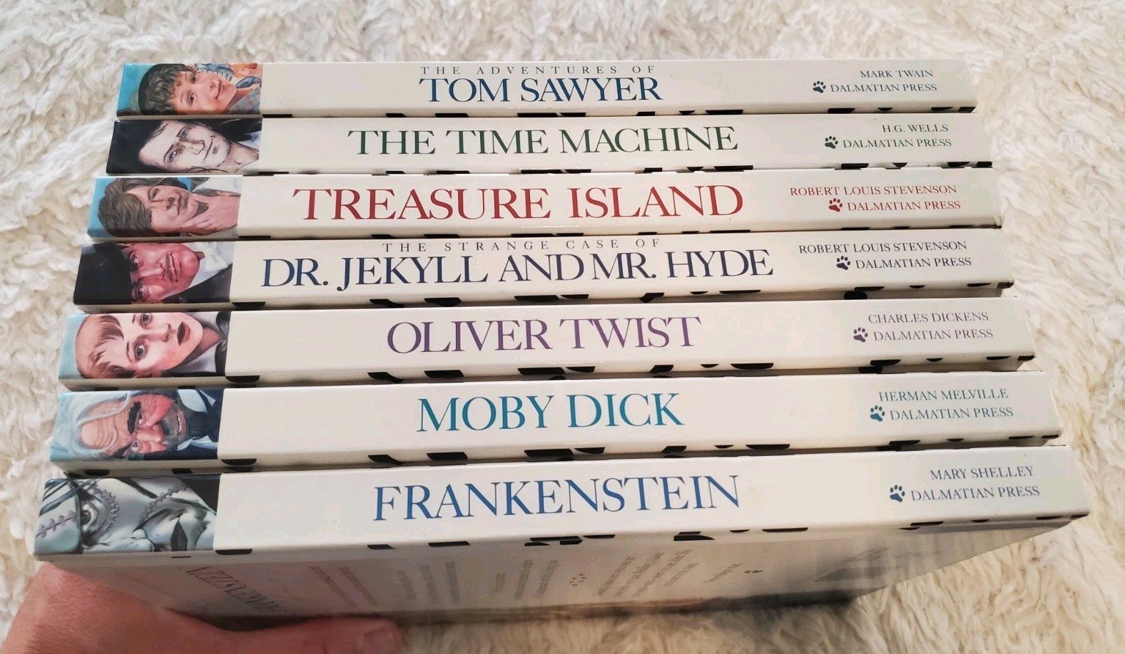 DALMATION PRESS CHILDREN’S CLASSICS 7 BOOK Lot Hardcover TOM SAWYER Moby Dick