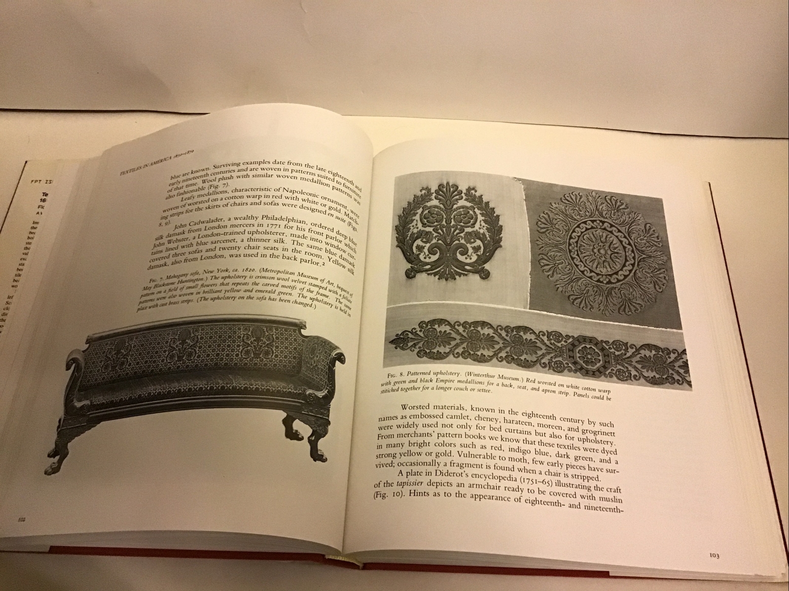 Textiles In America 1650-1870: A Dictionary By Florence M Montgomery.1984.HC/ DJ