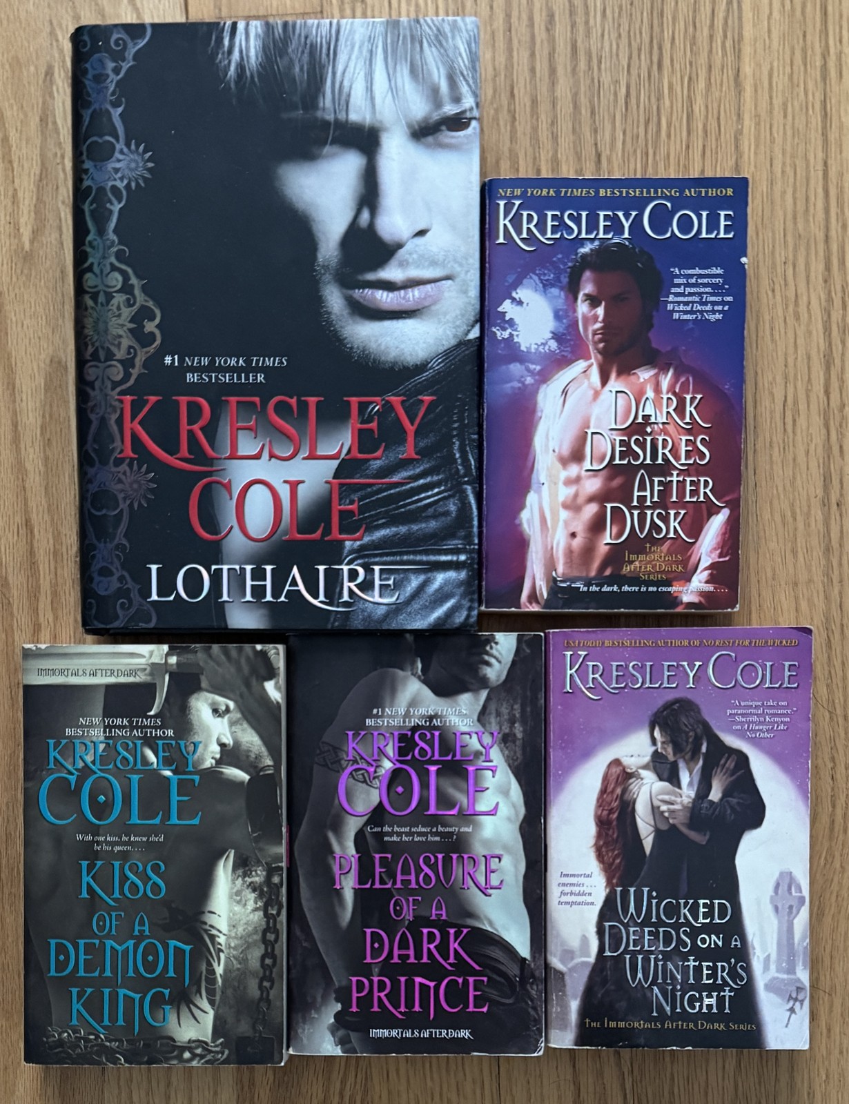 Lot 5 KRESLEY COLE Paranormal Novels Lothaire Pleasure of Dark Prince