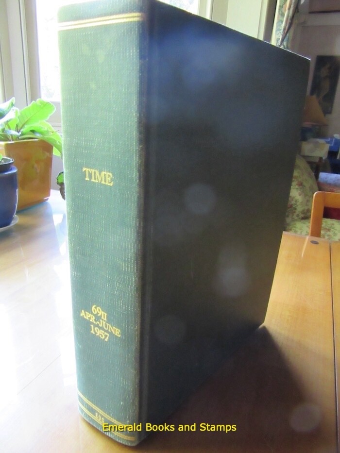 TIME Magazine – Original Bound Volume – April-June 1957 – Rare time capsule!