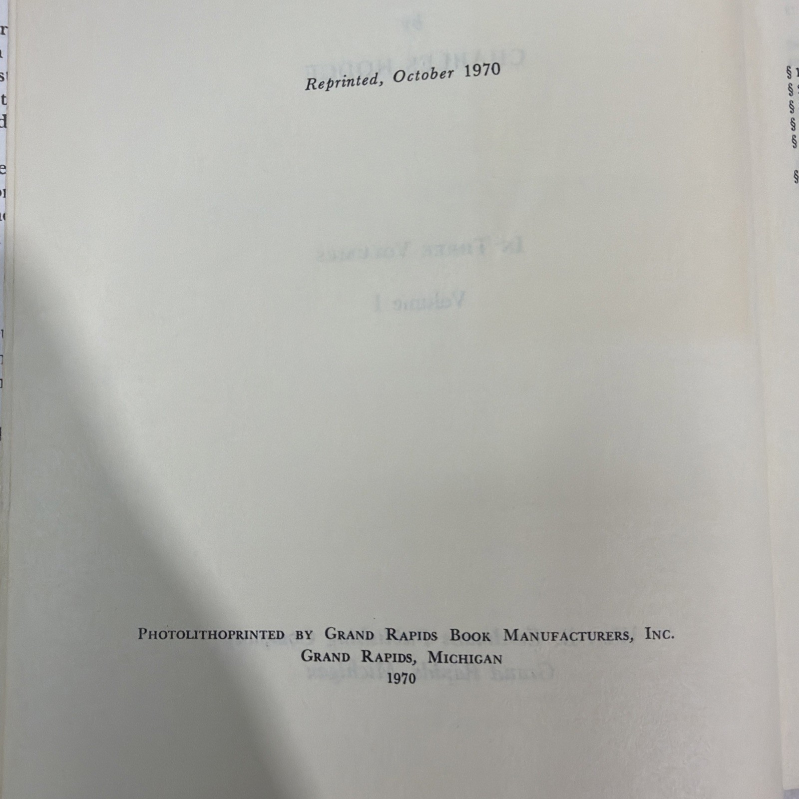 Systematic Theology Vol 1 Introduction Part 1 Theology Charles Hodge 1970