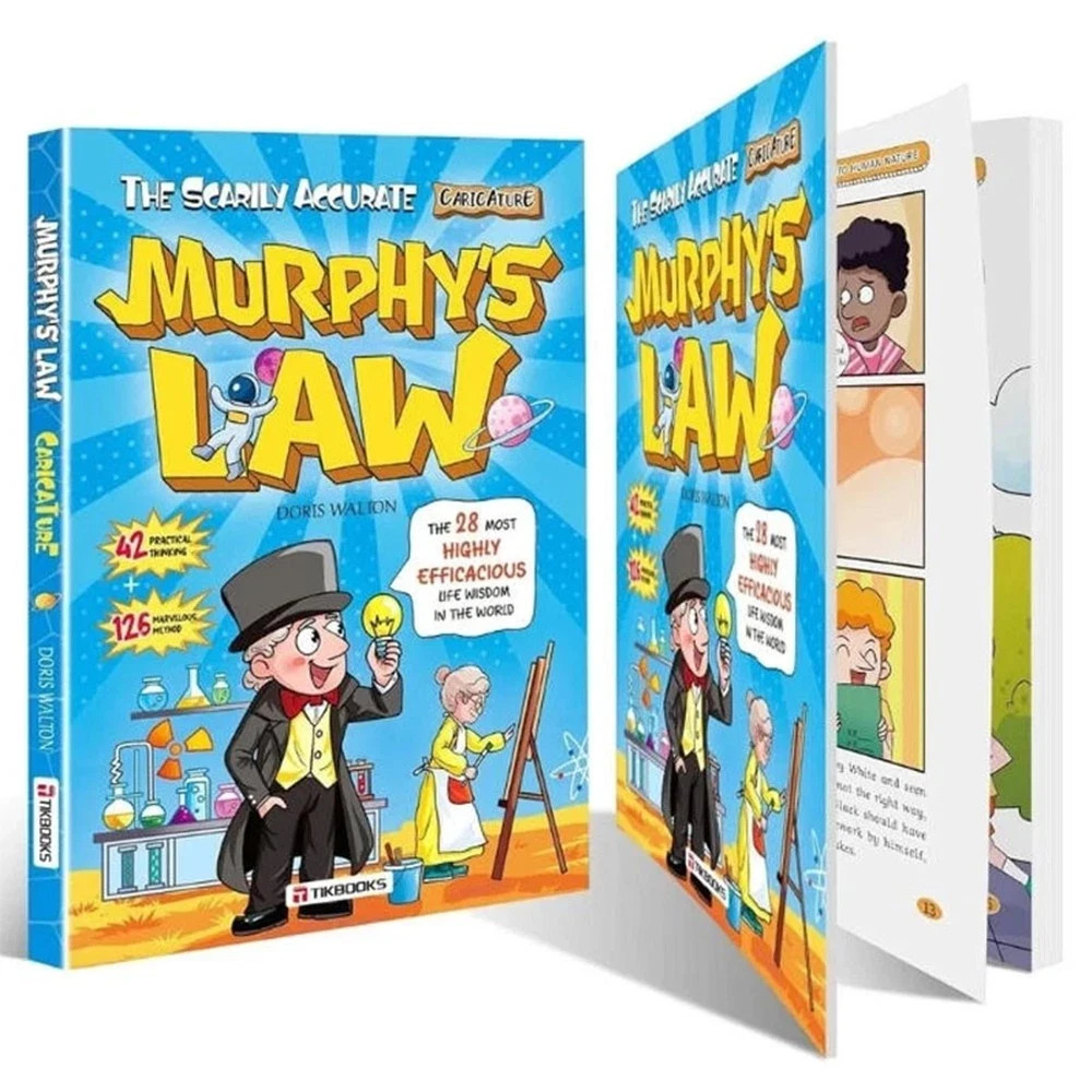 Murphy’s Law Illustrated Book 128 Pages Paperback Fun Learning Kids Gift USA…