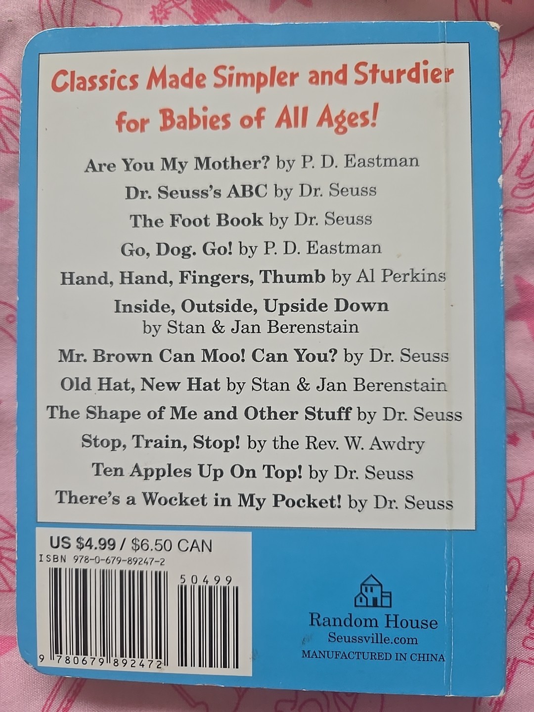 book for kids, Ten Apples Up On Top! (Bright & Early Board Books) NEW 📖