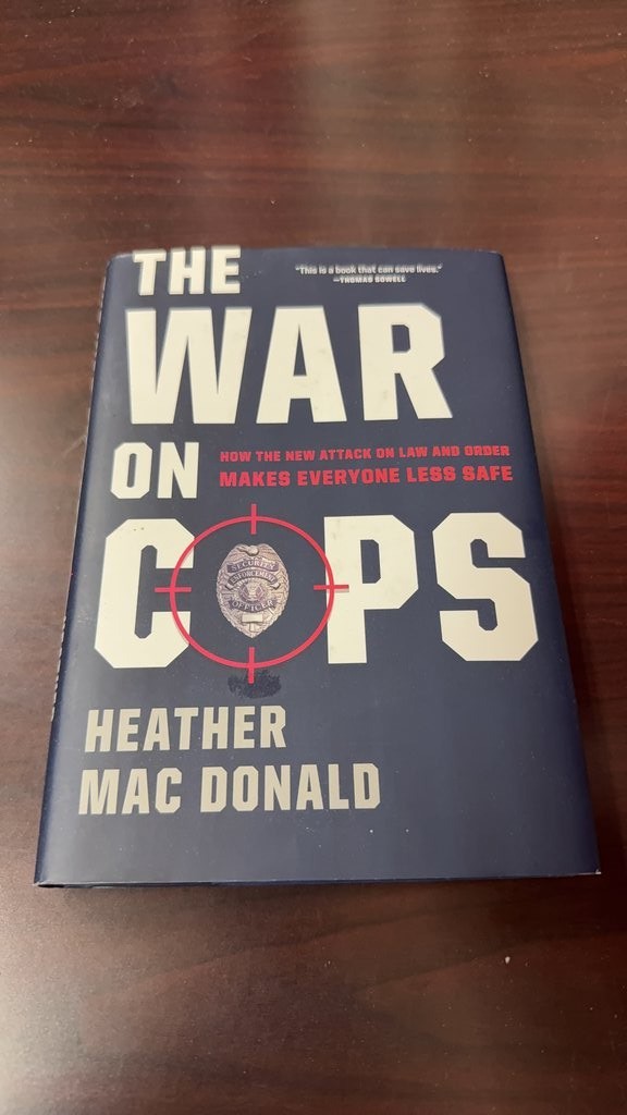 The War on Cops by Heather Mac Donald Hardcover Book