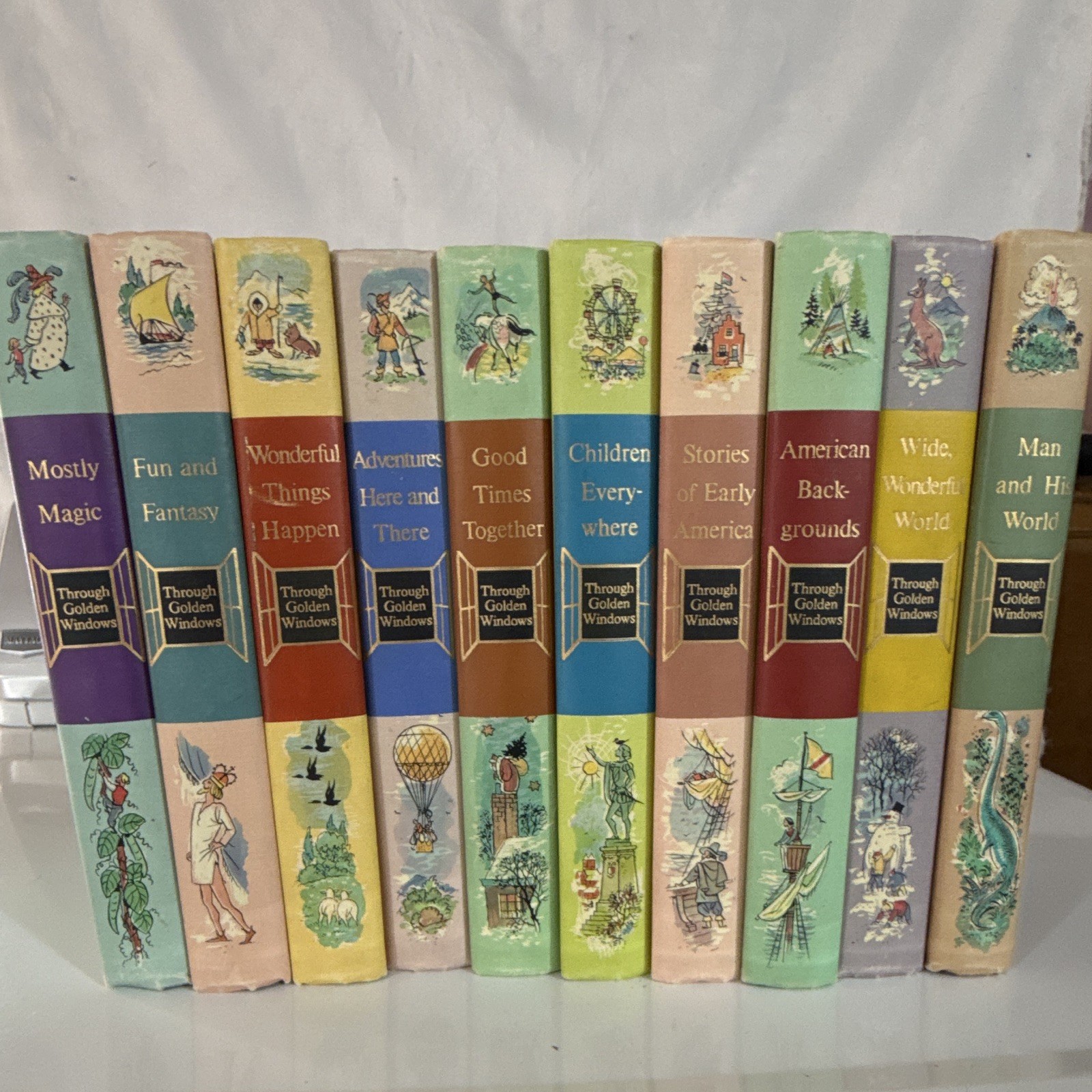 Through Golden Windows Hardcover Illustrated Children’s Book (English)