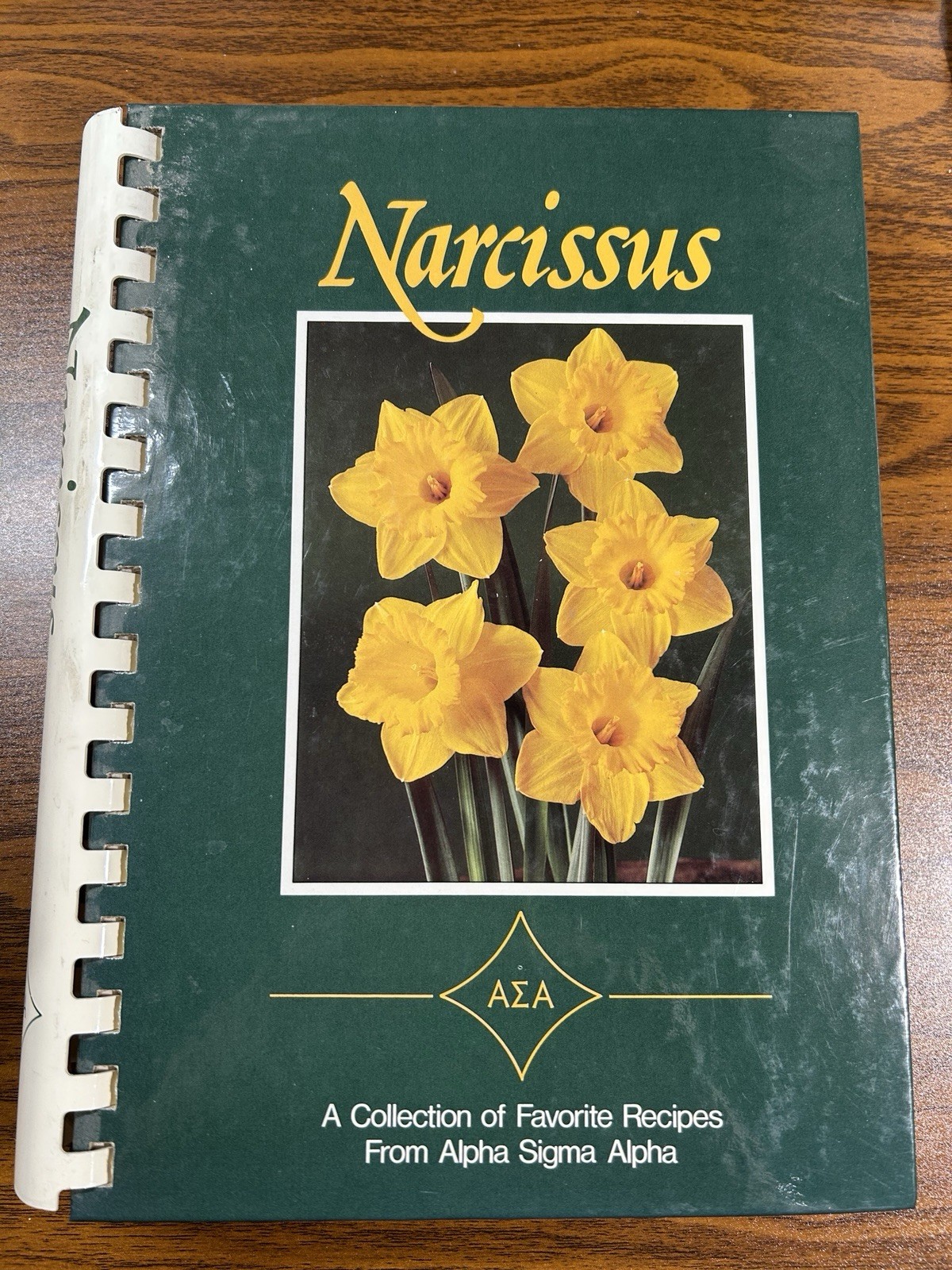 Narcissus Favorite Recipes from Alpha Sigma Alpha 342 pages HC spiral 1987 VTG