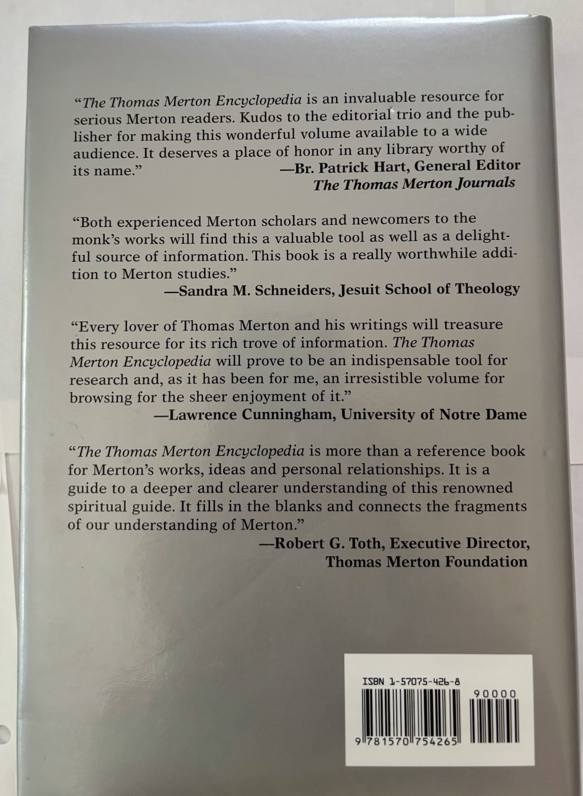 Thomas Merton Encyclopedia by Christine M. Bochen (2002, Hardcover)