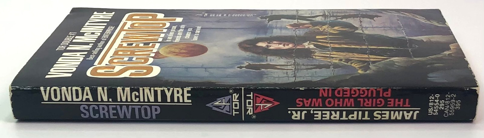 GIRL WHO WAS PLUGGED IN / SCREWTOP Tiptree McIntyre (1989) TOR DOUBLE #7 UNREAD