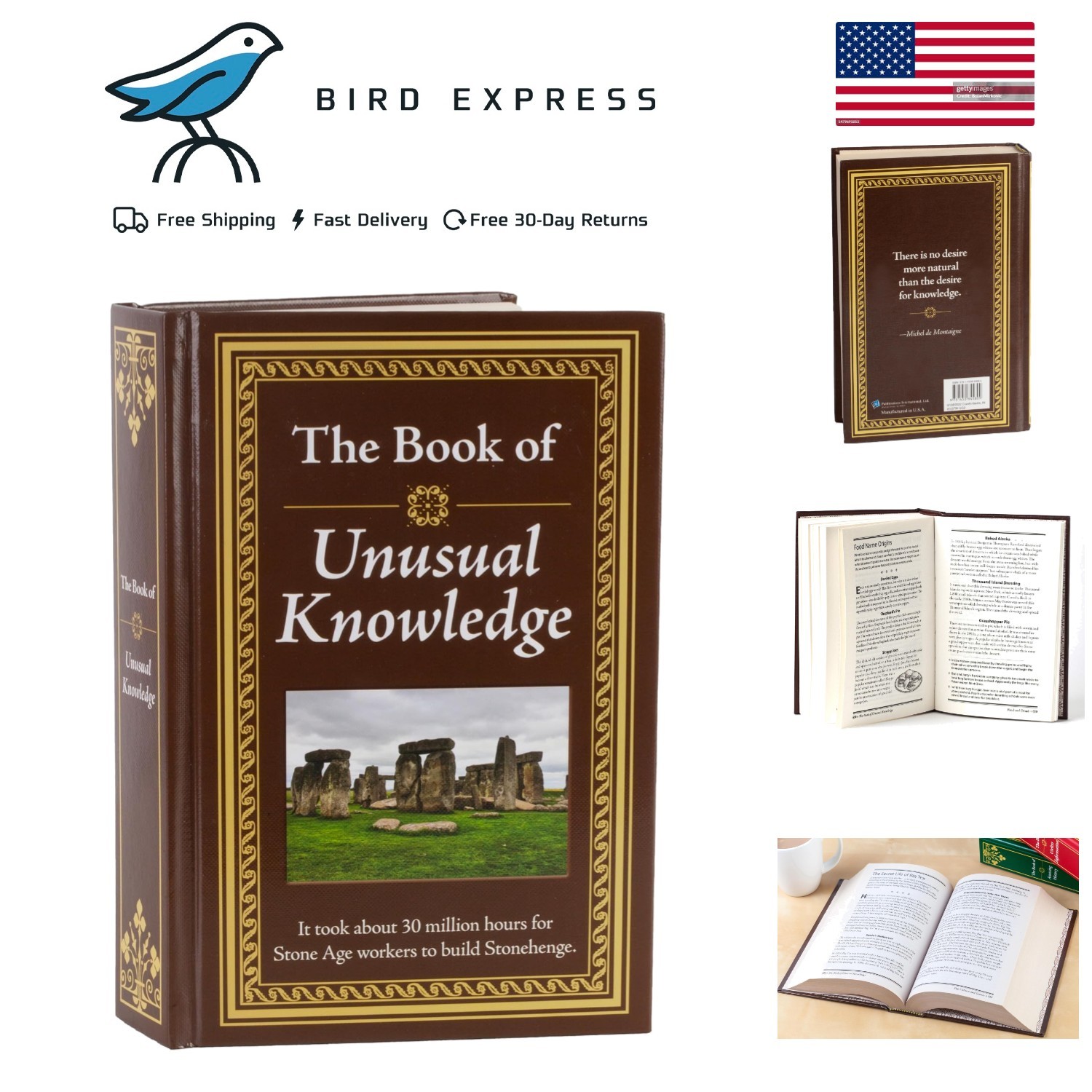 The Book of Unusual Knowledge: Big Book of Fascinating Facts & Info – Hardcover