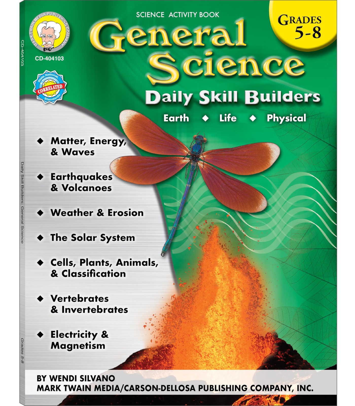 Mark Twain Grades 5-8 General Science WorkBook, Solar System, Weather, Energ…