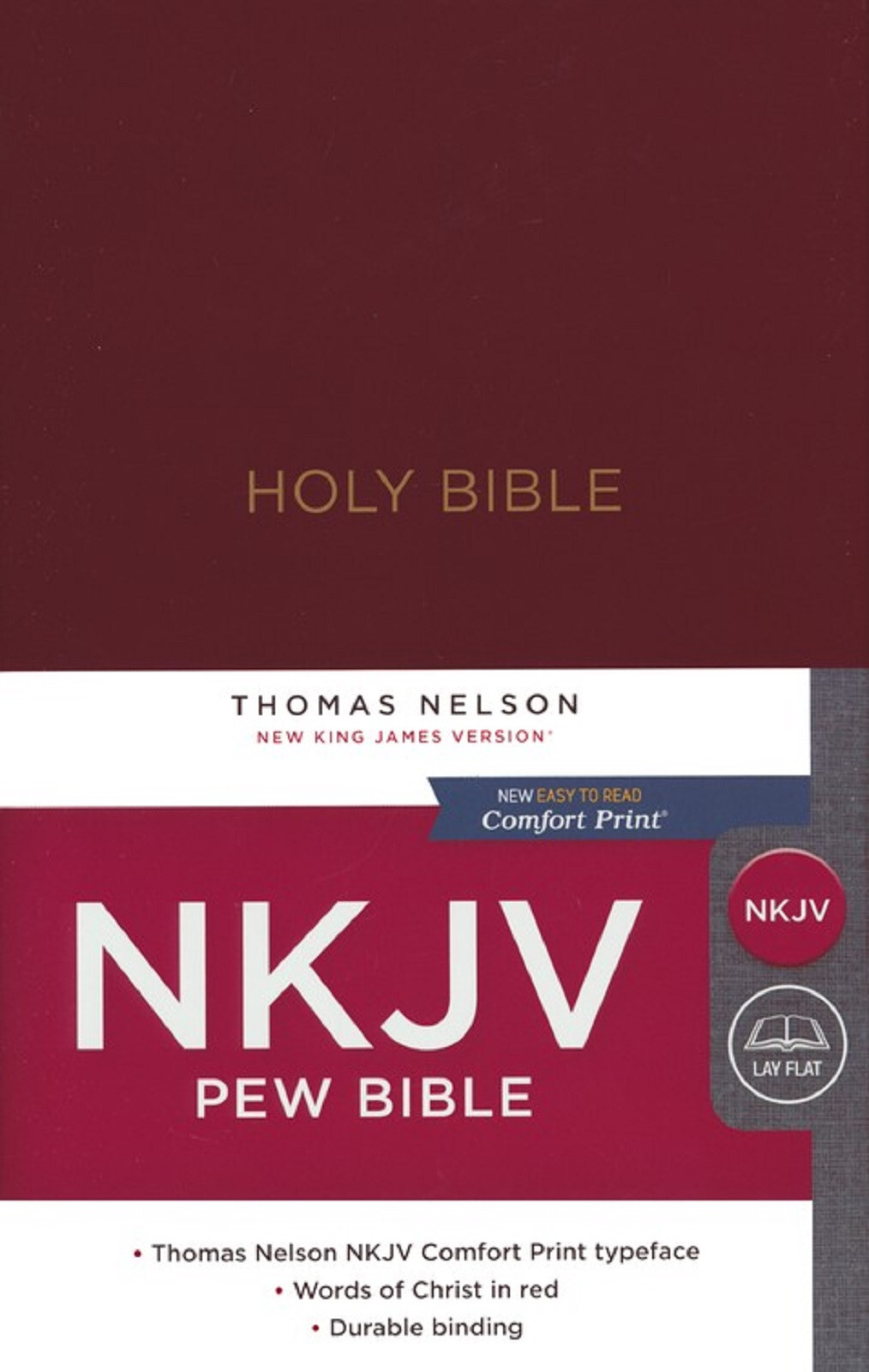 NKJV Pew Bible Red Letter Edition Burgundy BRAND NEW in Shrink Wrap!!!