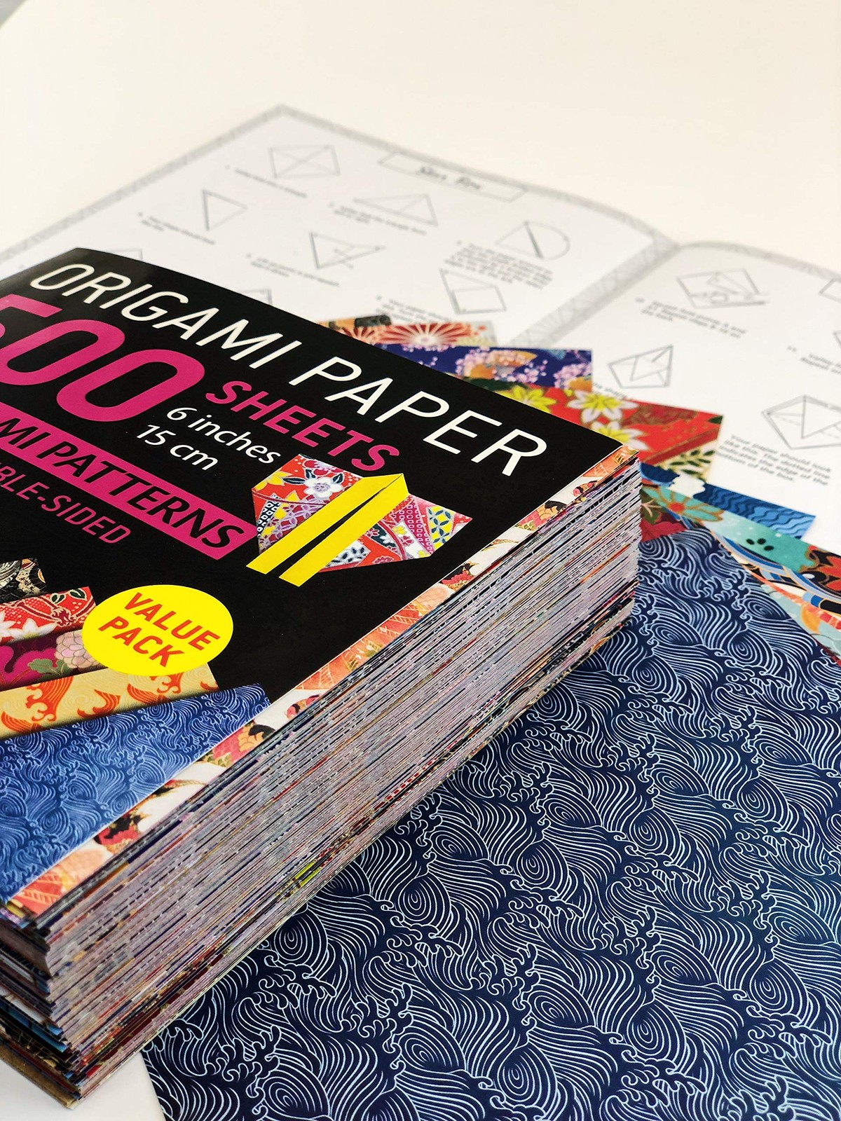 Origami Paper 500 sheets Chiyogami Patterns 6″ 15cm: Tuttle Paper:…