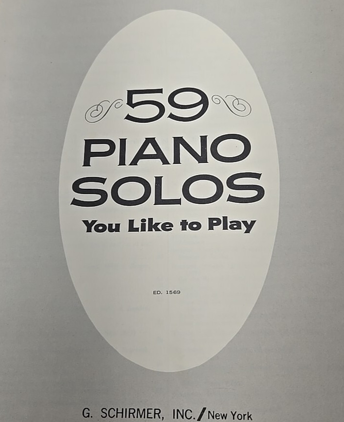 59 Piano Solos You Like to Play (1954) Vintage Sheet Music