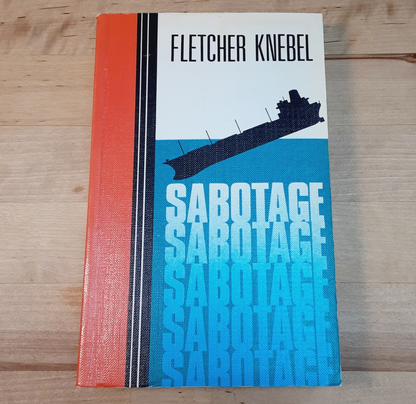 Sabotage — Fletcher Knebel Softcover Large Print 1987 — Very Good