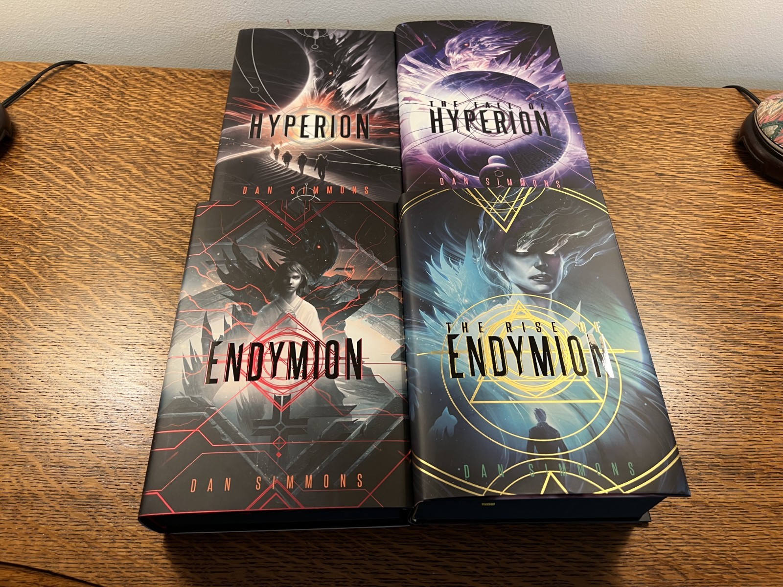 Hyperion Cantos Limited Edition Set Dan Simmons Broken Binding New Bookmark 1st