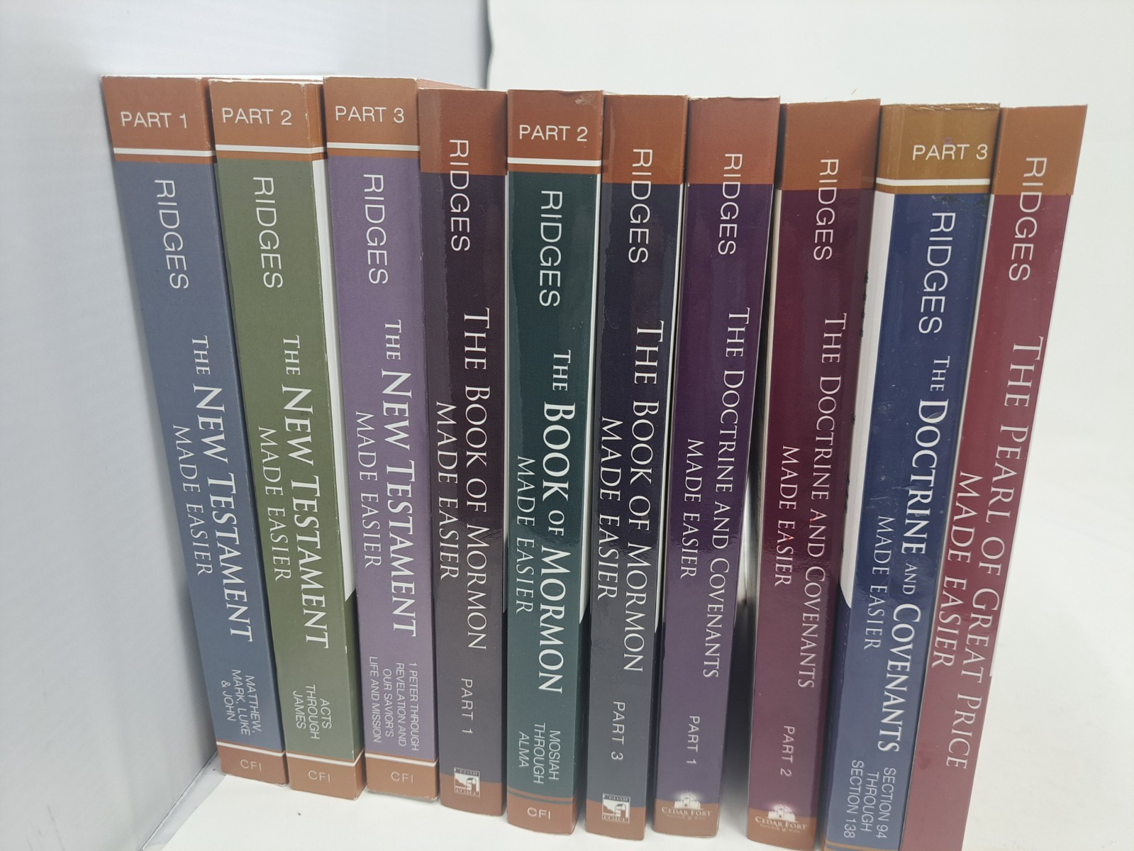 Your Studies Made Easier 10 Book Set LDS David Ridges New Testament BoM D&C