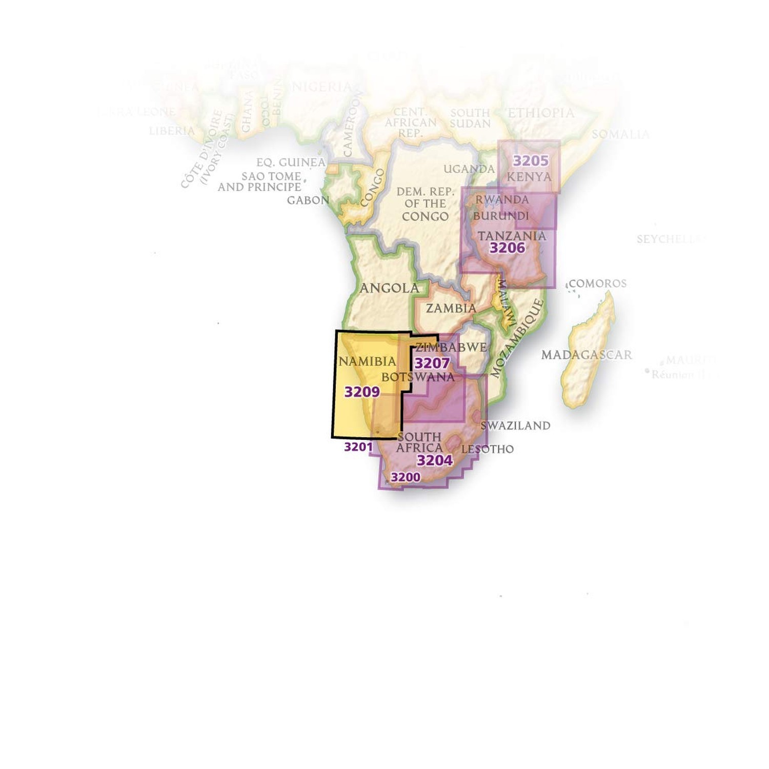 Namibia Map (National Geographic Adventure Map, 3209)