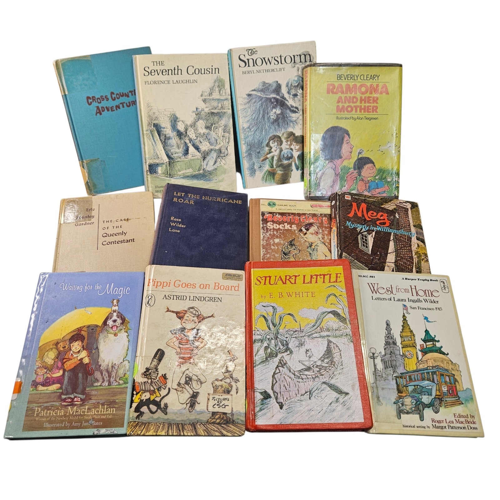 Vtg Chapter Books Novels Fiction HC Lot Children Youth School Reader Ex Lib
