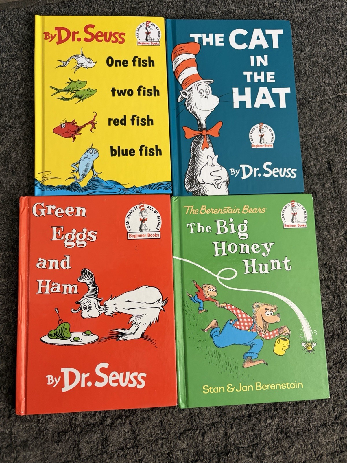 Dr Suess/Berenstein Bears Book Lot Of 4: Cat In The Hat, Green Eggs & Ham