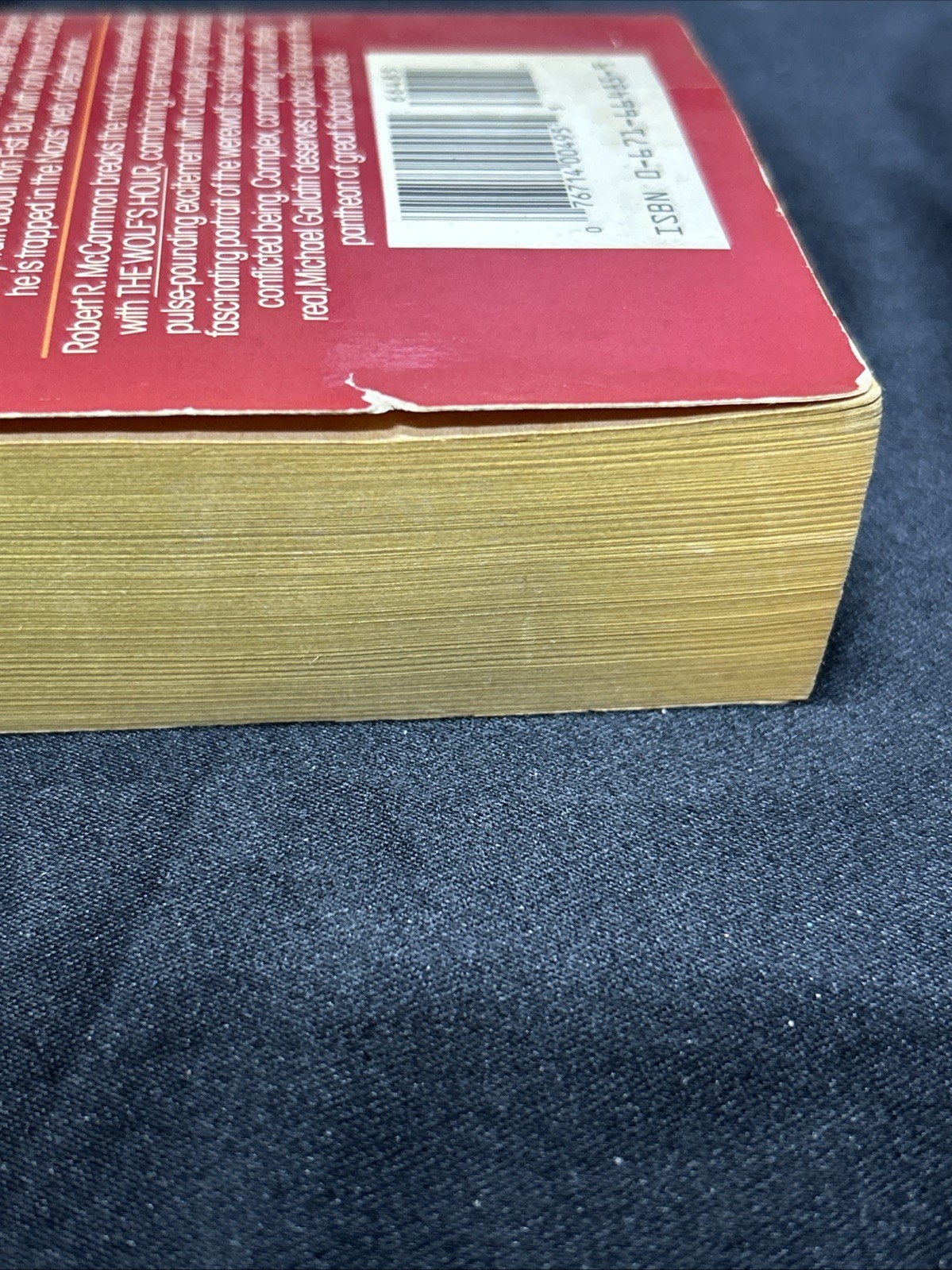 The Wolf’s Hour, Robert R. McCammon, 1989 Pocket Books Paperback, First Edition