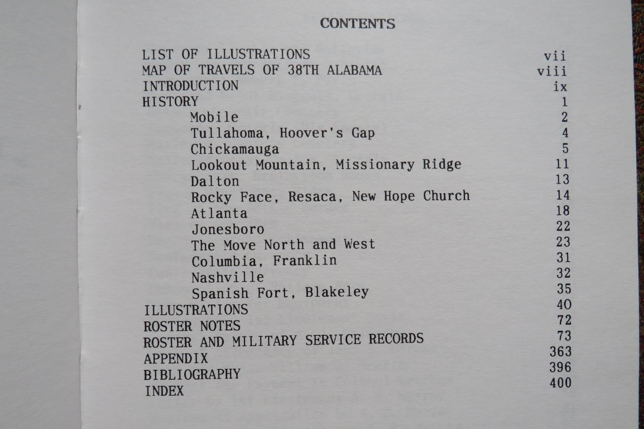 SOUTHERNERS AT WAR – THE 38th ALABAMA INFANTRY VOLUNTEERS – DJ IN BRODART COVER