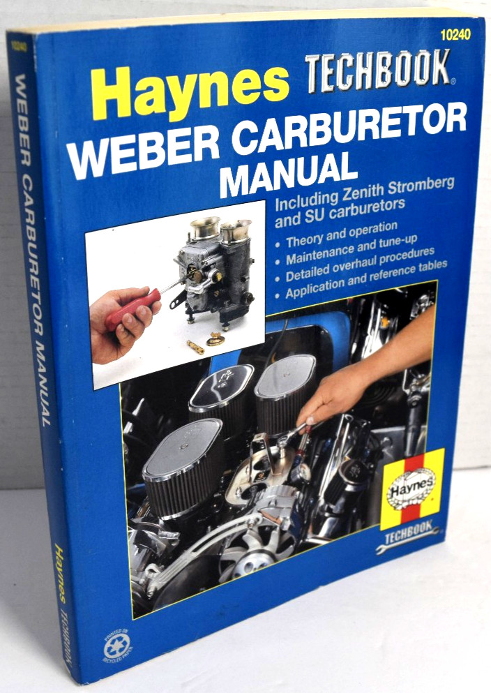 Haynes Manuals Weber Carburetor Techbook #10240 Zenith, Stromberg, SU *VERY GOOD