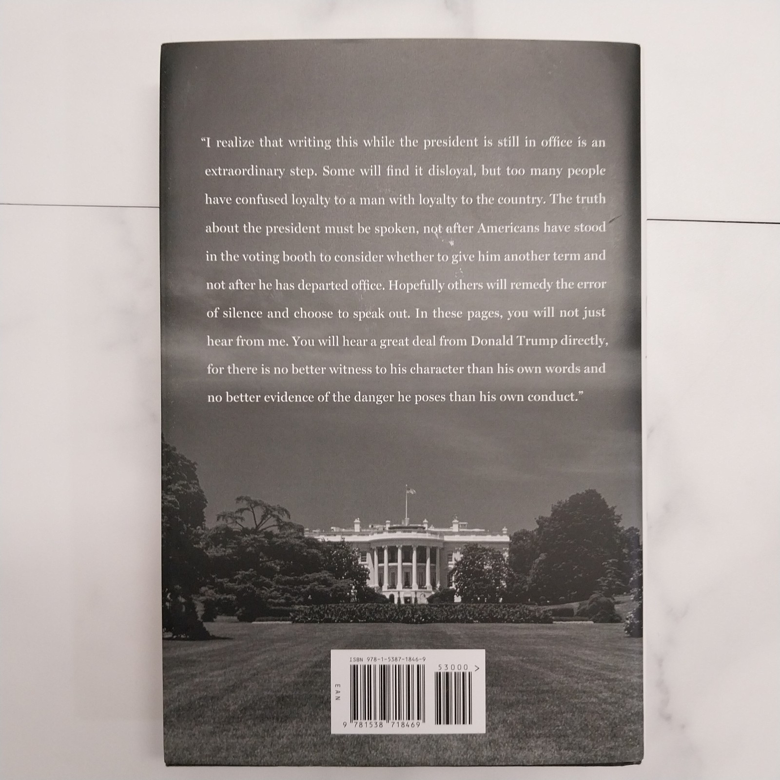 A Warning by Anonymous 2019 hardcover