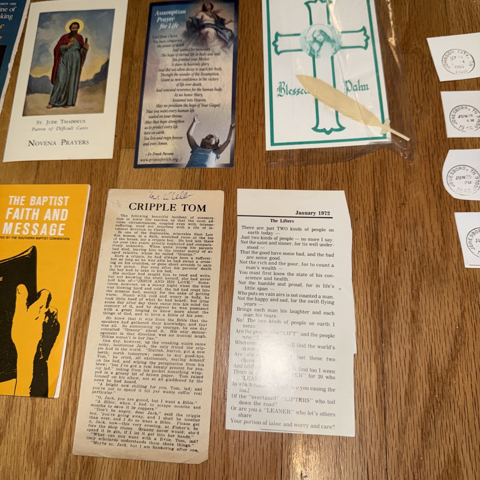 Lot of Vintage Religious Tracts Christian Pamphlets, Booklets, Photos Articles