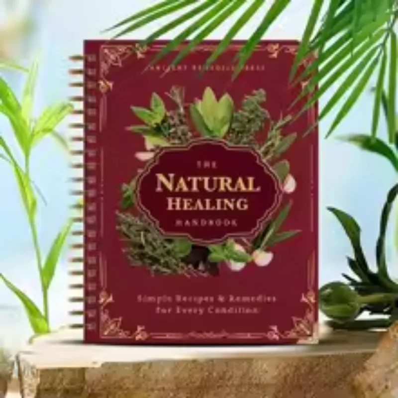 Natural Healing Handbook Herbal Remedies Book DIY Home Cure Wellness Guide NEW