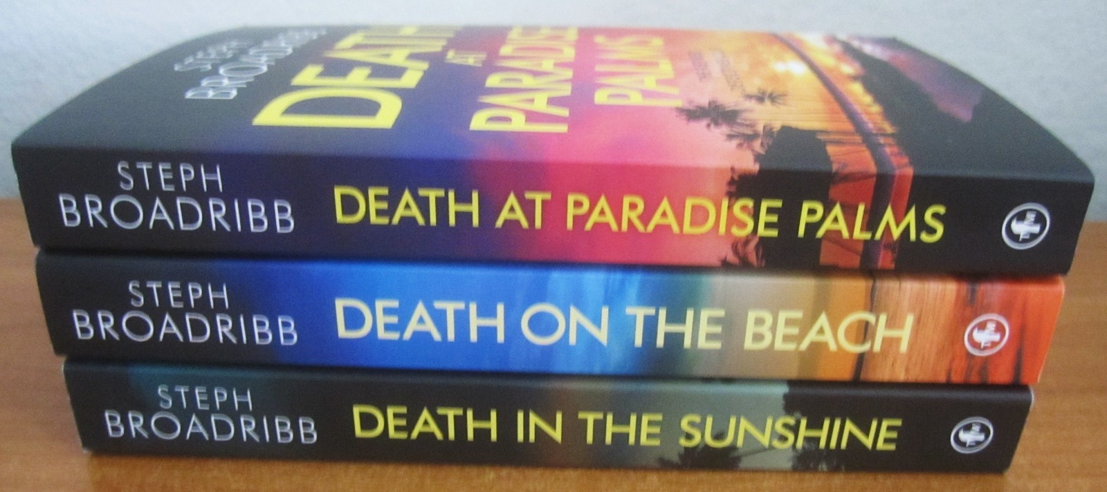 LOT OF 3 STEPH BOADRIBB RETIRED DETECTIVES CLUB BOOKS: DEATH ON BEACH, SUNSHINE